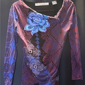 Desigual Multicolor Long Sleeve Top